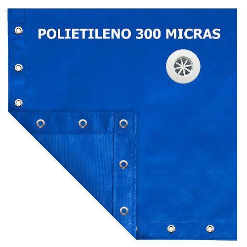 Capa para Piscina 3 em 1 Proteção + Térmica + Pinos e Extensores 8,50x4,50 M