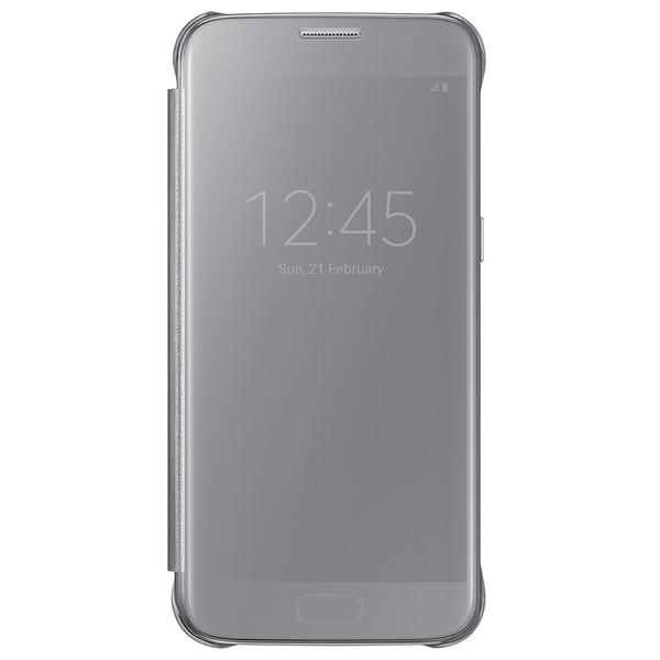 Capa para Samsung Galaxy S7, Clear View - Prata