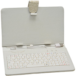Capa para Tablet 7" com Teclado Wi CTBRB-108 USB 2.0 Micro USB Mini USB + Caneta Touch