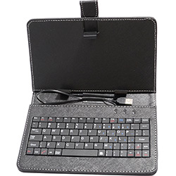 Capa para Tablet 7" com Teclado Wi CTP-101 USB 2.0 Micro USB Mini USB + Caneta Touch