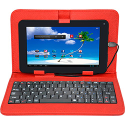 Capa para Tablet 7" com Teclado Wi CTV-107 USB 2.0 Micro USB Mini USB + Caneta Touch