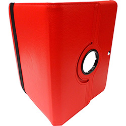 Capa para Tablet Samsung 10.1' P5200/P5210 Giratória Vermelha - Full Delta