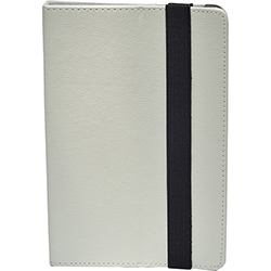 Capa para Tablets de 7" Modelo Velcro Carteira Branco - Wi