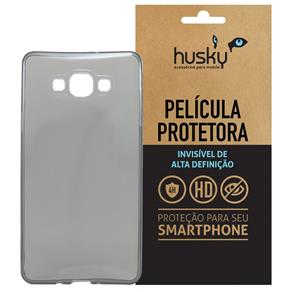 Capa + Película Galaxy A7 / Duos Silicone TPU Premium - Husky - Fumê