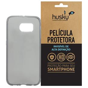 Capa + Película Galaxy S6 / Duos Silicone TPU Premium - Husky - Fumê