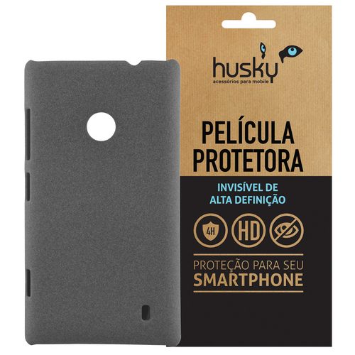 Tudo sobre 'Capa Película Lumia 520 Policarbonato Textura Antigordura - Husky - Cinza'