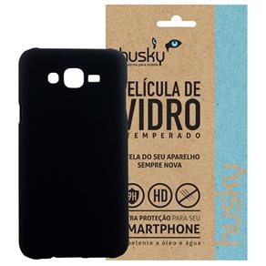 Capa + Película Vidro Galaxy J7 / Duos Policarbonato Fosco - Husky