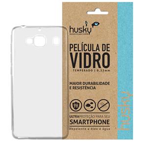 Capa + Película Vidro Xiaomi Redmi 2 Silicone TPU Premium - Husky - Transparente