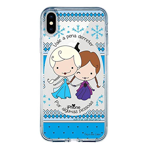Capa Personalizada para Apple IPhone XS Princesas Elsa e Anna - TP125