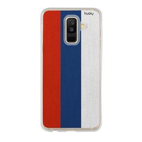 Capa Personalizada para Galaxy A6 Plus - Bandeira Rússia - Husky