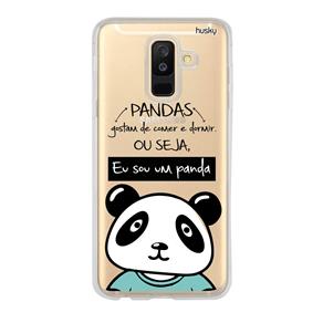 Capa Personalizada para Galaxy A6 Plus - eu Sou um Panda - Husky