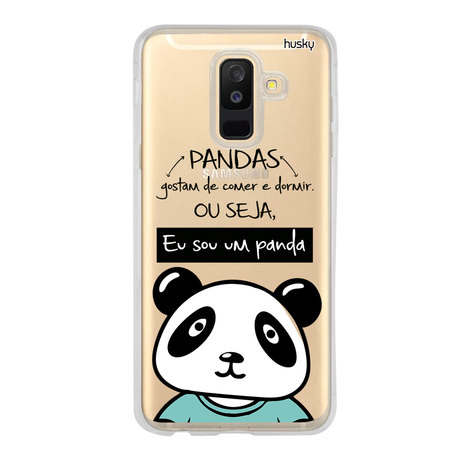 Capa Personalizada para Galaxy A6 Plus - eu Sou um Panda - Husky