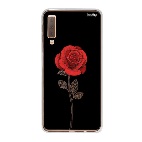 Capa Personalizada para Galaxy A7 (2018) - Rosa Linha - Husky