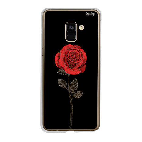 Capa Personalizada para Galaxy A8 (2018) - Rosa Linha - Husky
