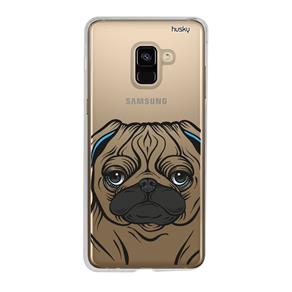 Capa Personalizada para Galaxy A8 Plus (2018) - Pug Sério - Husky