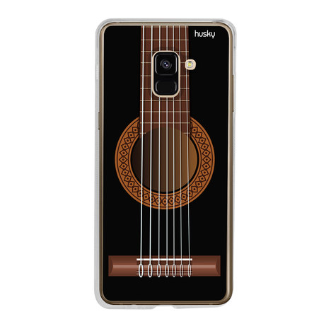 Capa Personalizada para Galaxy A8 Plus (2018) - Violão Preto - Husky