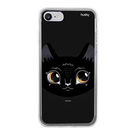 Capa Personalizada para Iphone 7 - Gato Preto Sponchi - Husky