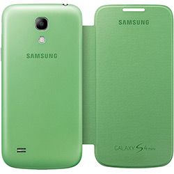Capa Prote Flip Cover Samsung Verde Galaxy S4 Mini