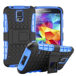 Capa Protetora Armadura 2x1 para Samsung Galaxy S5-Azul