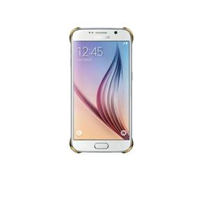 Capa Protetora Clear Galaxy S6 Edge EF-QG925 Protege Contra Impactos Borda Dourada