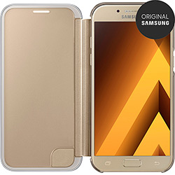 Capa Protetora Clear View Cover Galaxy A5 Dourada - Samsung