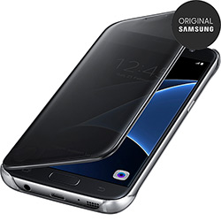 Capa Protetora Clear View Galaxy S7 Preta - Samsung
