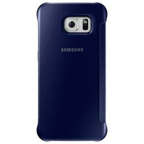 Capa Protetora Clear View Preta Galaxy S6