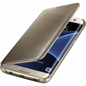 Capa Protetora Clear View Samsung Galaxy SVII Edge - Dourada