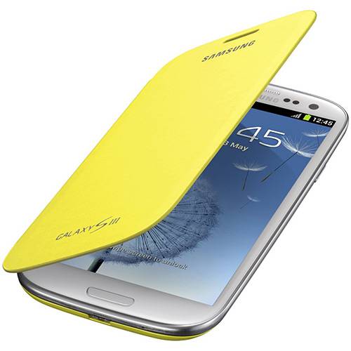 Tudo sobre 'Capa Protetora Flip Cover Samsung Galaxy SIII - Amarela - Samsung'