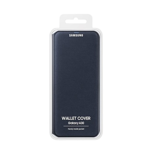 Capa Protetora Flip Wallet Galaxy A30 Preta