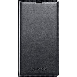 Capa Protetora Flip Wallet Preta Galaxy S5