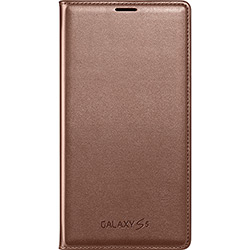 Capa Protetora Flip Wallet Rose Gold Galaxy S5