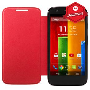 Capa Protetora Motorola Flip Shells para Moto G de 4,5”- Vermelho