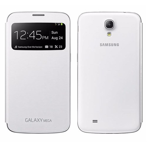 Capa Protetora Original S View Cover Samsung Galaxy Mega 6.3 - Branca