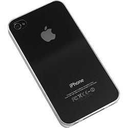 Capa Protetora para IPhone 4/4s Geonav Translúcida Branca. Acompanha Película de Proteção de Tela Clear