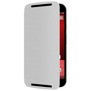 Capa Protetora para Novo Moto G de 5” Motorola Flip Cover - Branca