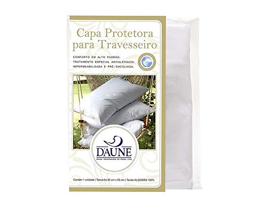 Capa Protetora para Travesseiro Daune 0.50x0.90 - Impermeável - Branco