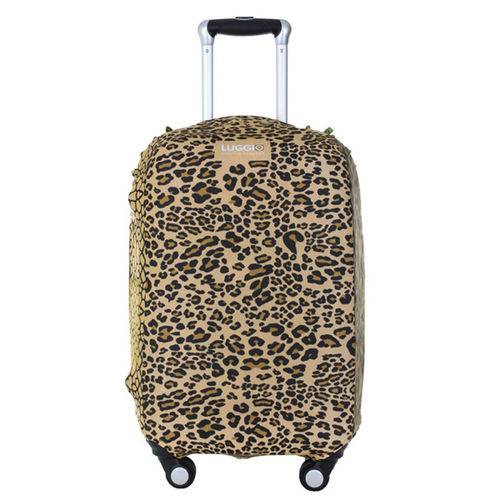 Capa Protetora Premium para Mala de Viagem Luggio Estampa Leopard