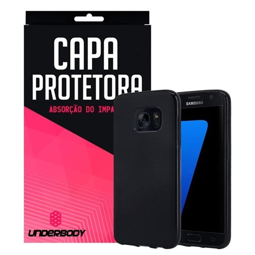 Capa Protetora Preta Para Samsung S7 - Underbody