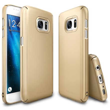 Capa Protetora Rearth Ringke Slim para Samsung Galaxy S7-Dourada