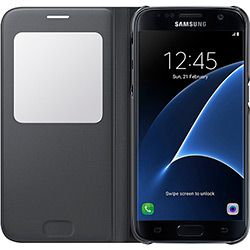 Capa Protetora S View Galaxy S7 Edge Preta - Samsung