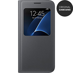 Capa Protetora S View Galaxy S7 Preta - Samsung