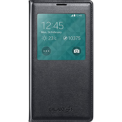 Capa Protetora S View Preta Galaxy S5 Preta