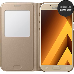 Capa Protetora S View Standing Cover Galaxy A5 Dourada - Samsung