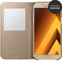 Capa Protetora S View Standing Cover Galaxy A7 Dourada - Samsung