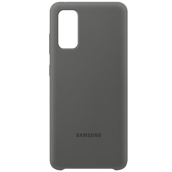 Capa Protetora Silicone Cinza Samsung Galaxy S20