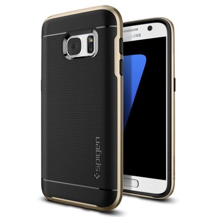 Tudo sobre 'Capa Protetora Spigen Neo Hybrid para Samsung Galaxy S7-Dourada'