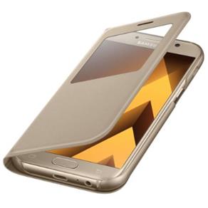 Tudo sobre 'Capa S View Standing Samsung Galaxy A7 2017 Dourada'