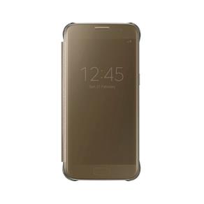Capa Samsung Clear View Galaxy S7 Dourada