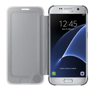 Capa Samsung Clear View Galaxy S7 / S7 Flat Prata